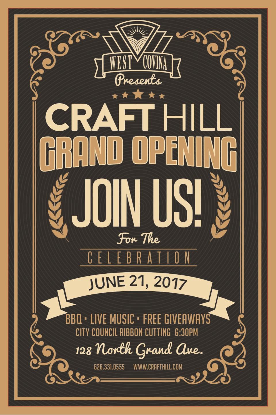 Craft Hill West Covina Invitation