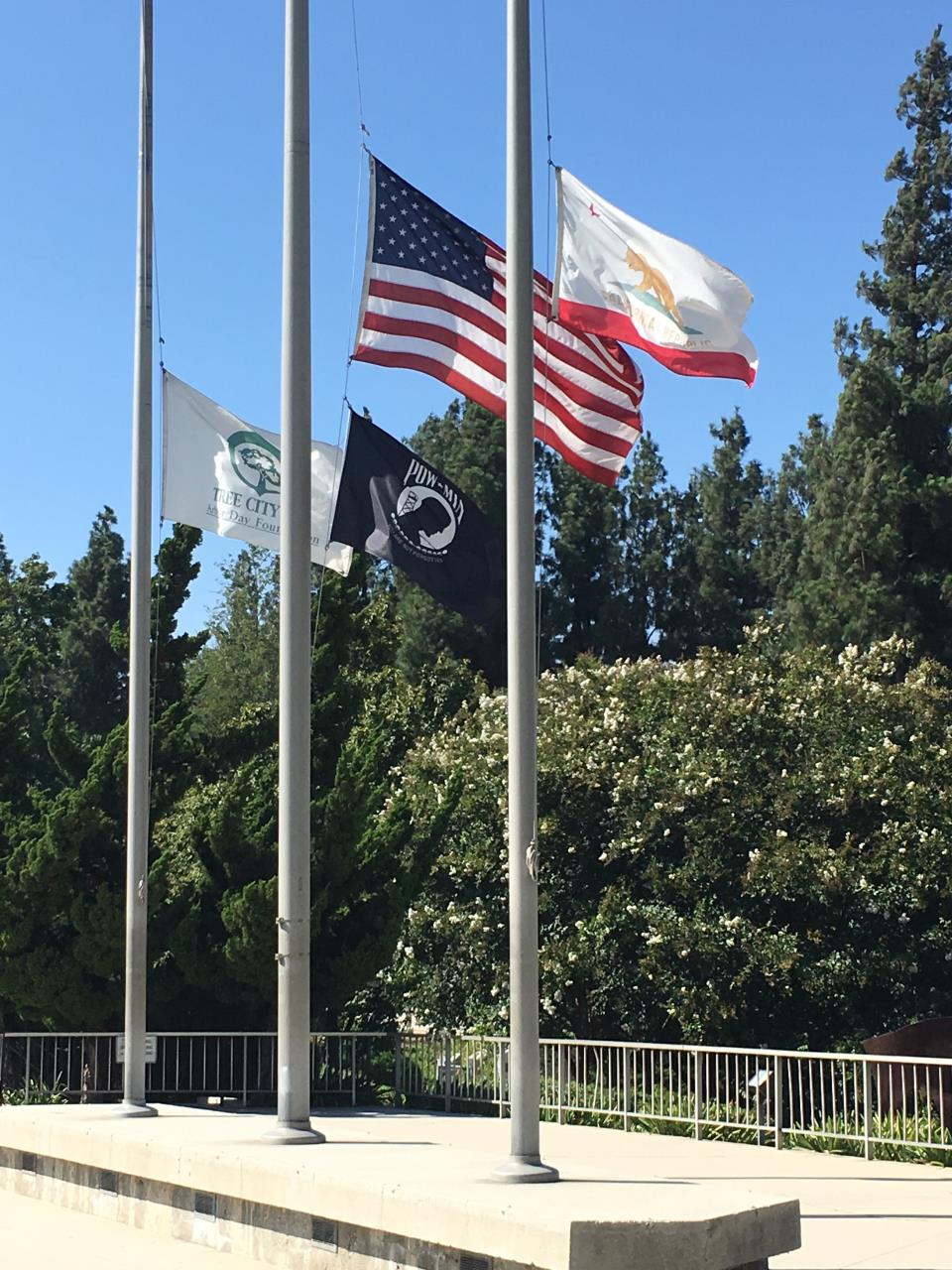 Flags Half Staff