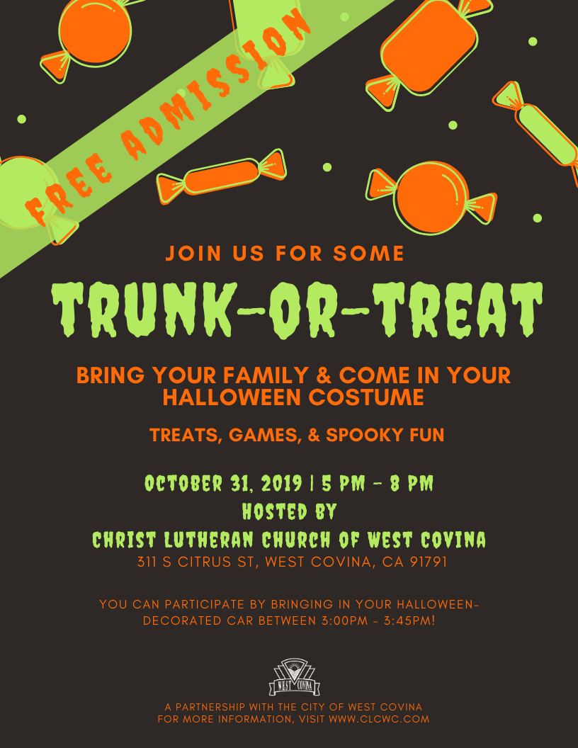 Trunk or Treat Event 2019