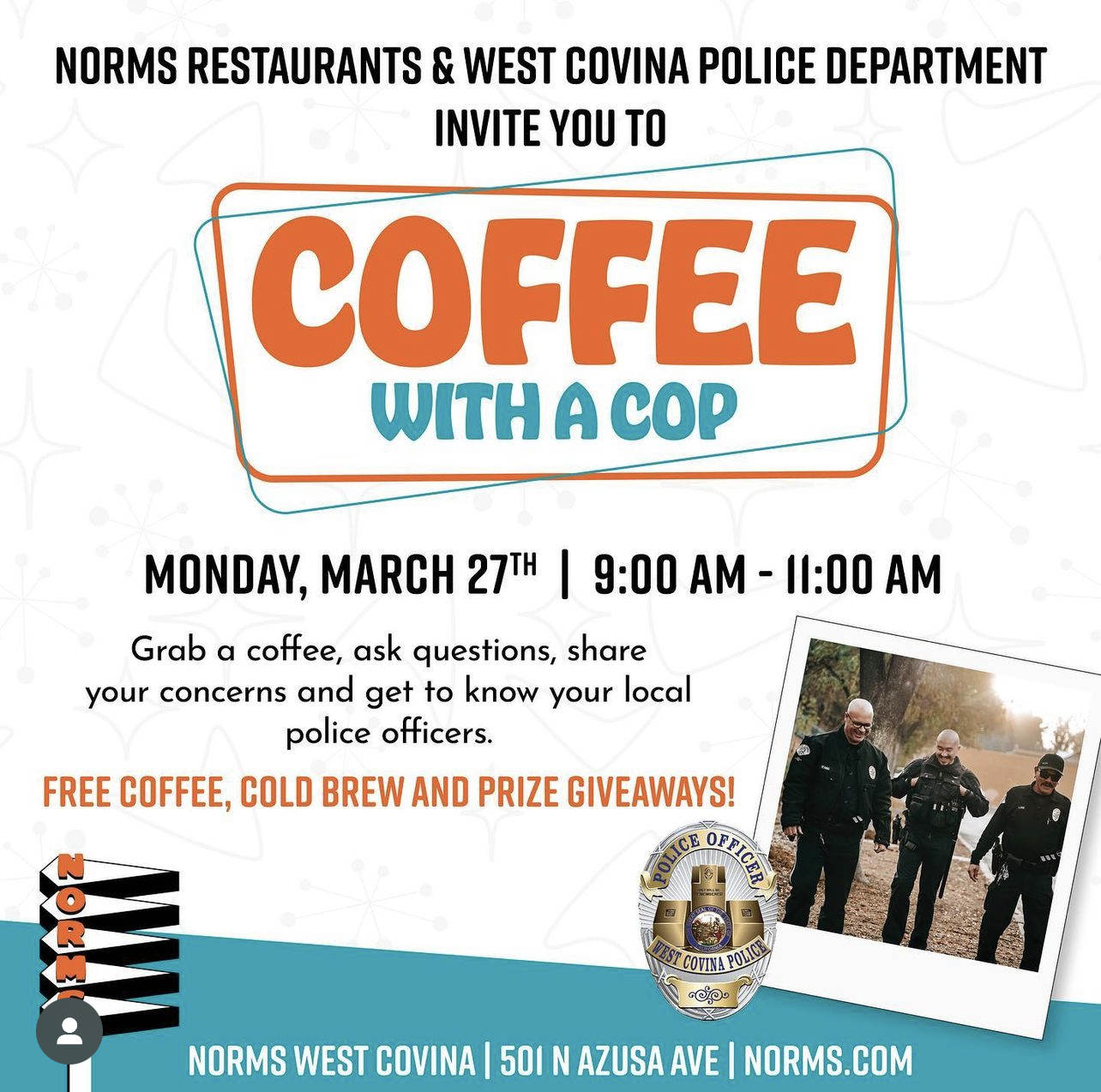 Coffee With A Cop 3-27-23