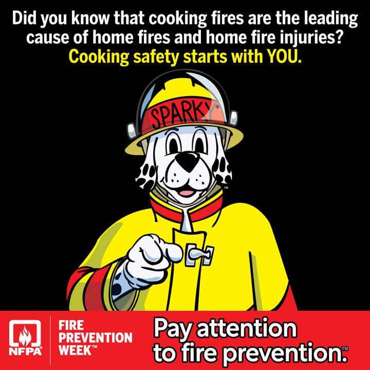 2023 -Cooking Safety Starts with YOU. Pay Attention to Fire Prevention