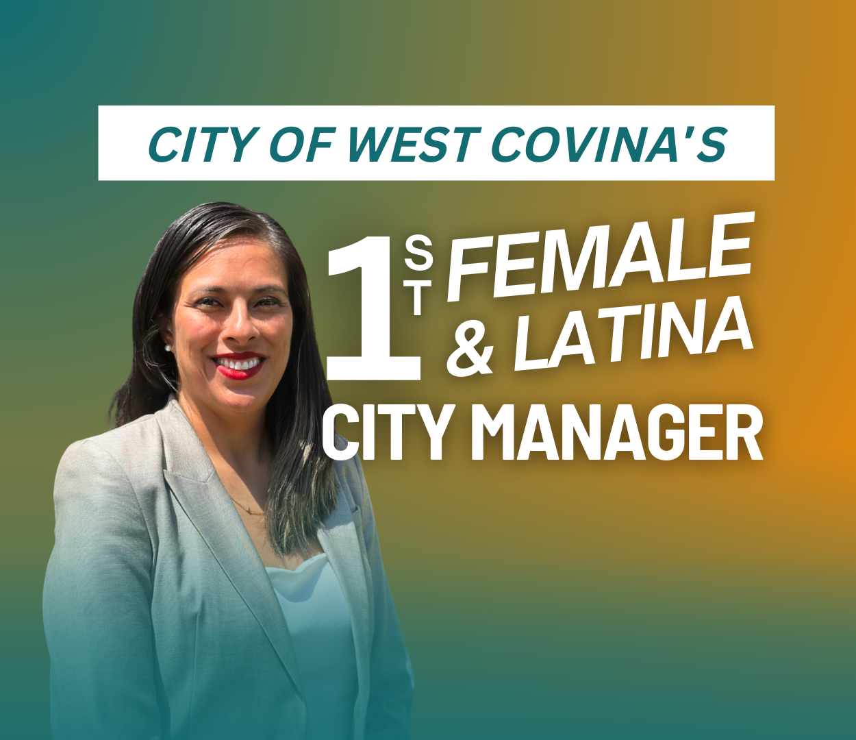 Image of Paulina as the First Female and Latina City Manager