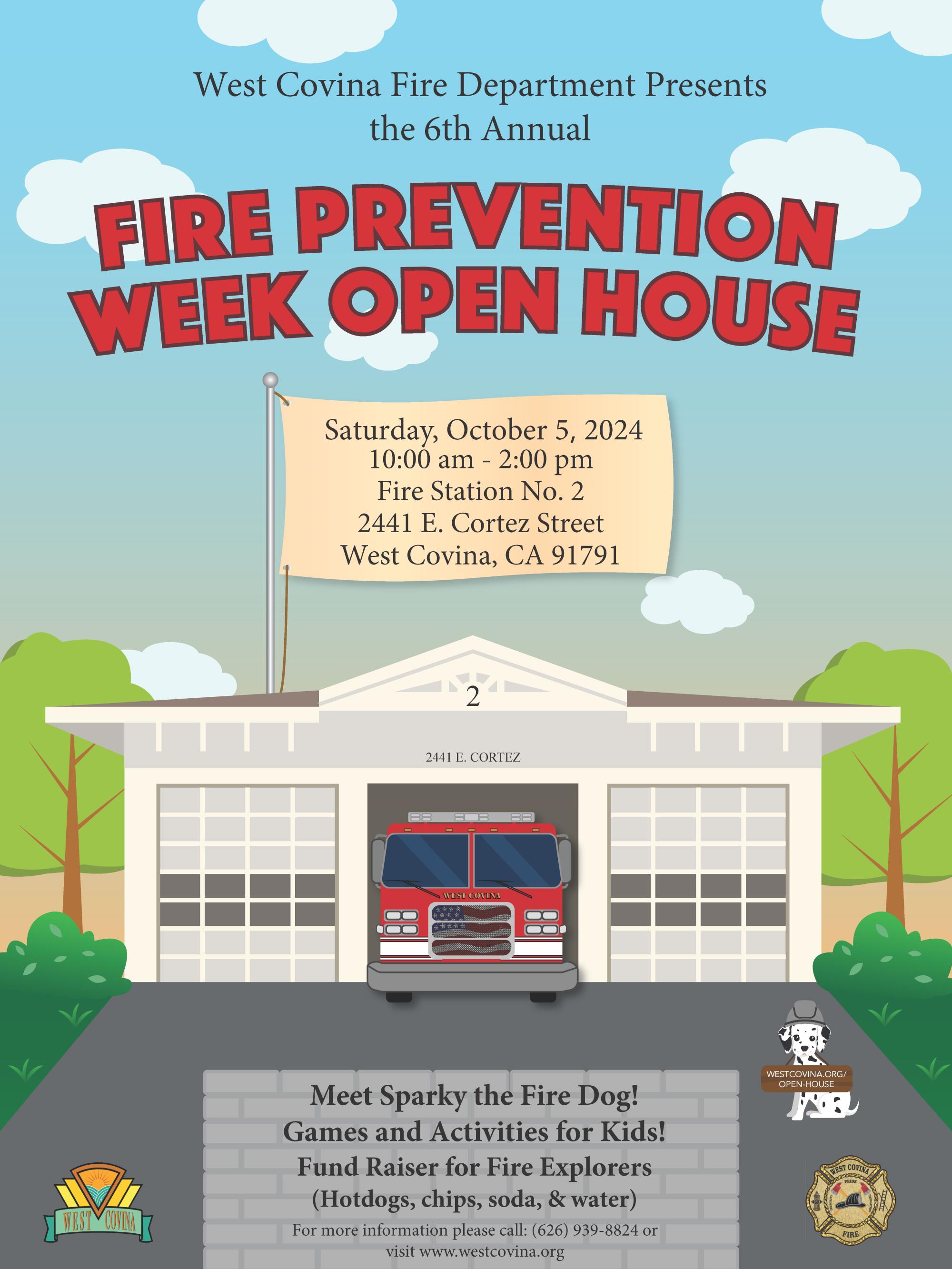 2024 Fire Prevention Week Open House Flyer