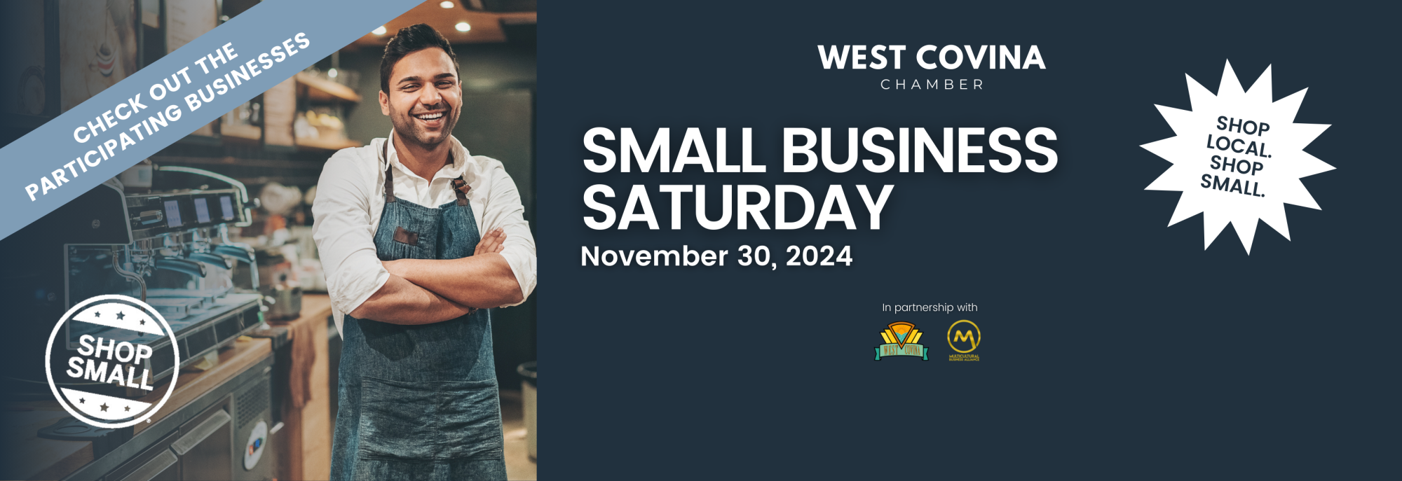 Small Business Saturday Program Website Banner